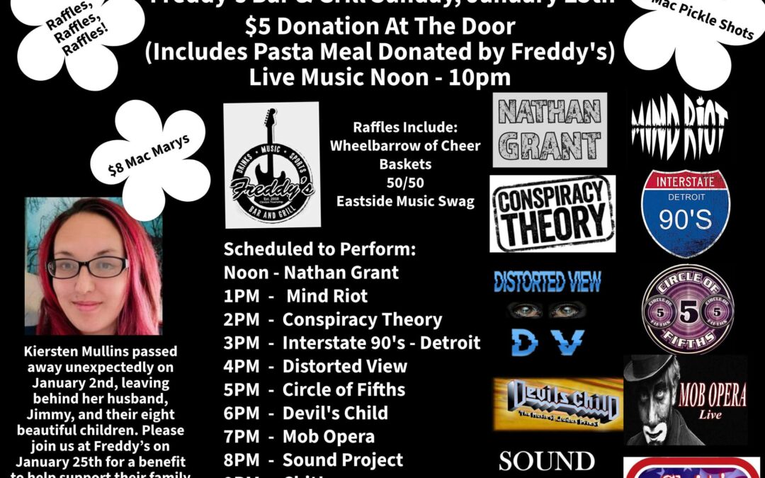 LIVE MUSIC COMES TOGETHER TO BENEFIT THE FAMILY OF A LIFE LOST TOO SOON